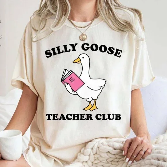 Silly Goose Teacher Shirt Silly Goose Shirt Teacher Shirt - Picture 1 of 4